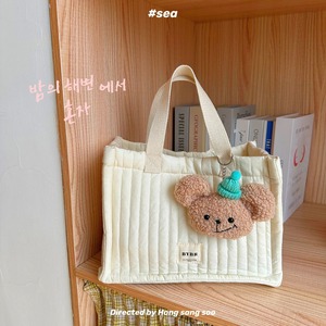 한국 인스타그램 퀼팅 가방 보스턴 엄마 핸드백 간단한 기저귀 가방 엄마 토트 통근자 패키지 모바일 체인지 보관 지갑