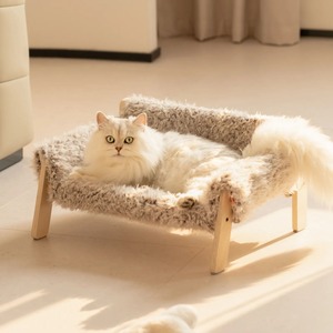 Mewoofun 부드러운 고양이 패드 나무 애완 동물 침대 플러시 고양이 및 쓰레기 작은 개 애완 동물 둥지 사계절 고양이 개 소파 애완 동물 용품