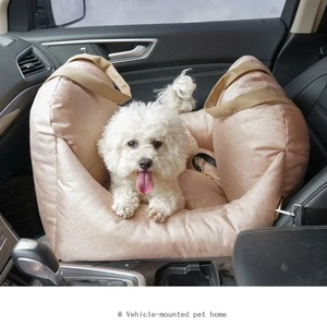강아지 카시트 여행용 강아지 카시트 커버 차량 안전을 위한 휴대용 자동차 둥지 애완동물 부스터 시트 바구니