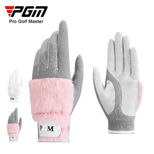 PGM 여성용 플러시 골프 장갑 두꺼운 플러시 장갑 따뜻한 투핸드 세트 가을 및 겨울