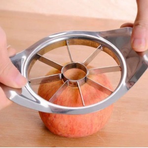 스테인레스 스틸 애플 커터 슬라이서 야채 과일 도구 과일 슬라이서 주방 도구 주방 액세서리-C