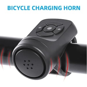 자전거 전기 벨 자전거 USB 충전 경적 MTB 산악 자전거 경고 안전 링 방수 벨 사이클링 액세서리