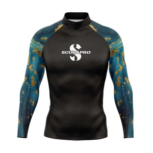 2024 남성 UV 차단 수영복 래쉬가드 서핑 다이빙 셔츠 긴팔 서핑 티셔츠 스포츠 체육관 의류