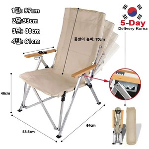야외 접이식 의자 초경량 알루미늄 합금 휴대용 캠핑 레저 안락 의자 낚시 해변 의자 4 기어 조절 가능