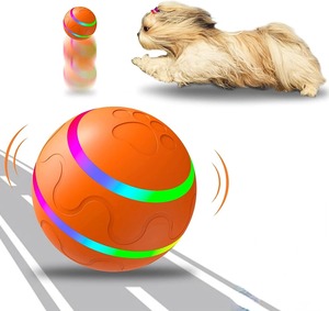 ATUBAN-상호 작용하는 개 공 장난감 움직이는 튀는 공 애완 동물 장난감 실내 개/고양이를 위한 활동적인 회전 공