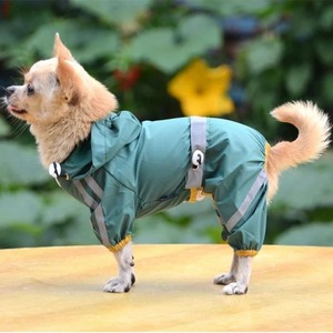 소형견용 방수 강아지 옷 애완동물 레인 코트 재킷 강아지 레인 코트 반사 스트립 요키 치와와 의류 애완동물 제품
