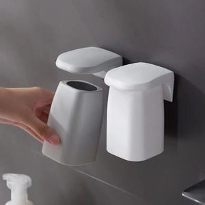마그네틱 벽 마운트 가글 컵 랙 연인 가족 세트 칫솔 거치대 욕실 용품 도매 직송