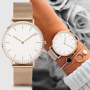 Zegarek Damski-최고 브랜드 럭셔리 여성 시계 스테인레스 스틸 메쉬 벨트 시계 쿼츠 시계 숙녀 손목 시계 2021