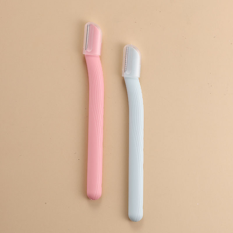 당나귀몰 물결무늬 심플 미니 눈썹칼(핑크/블루) KABI2215